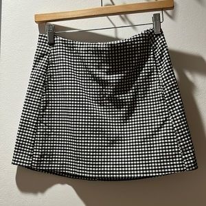 Black and white checkered skirt from Urban Outfitters